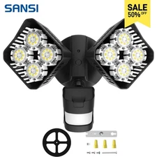 SANSI 3400lm 30W LED Outdoor Garage Motion Security Light IP65 Waterproof Light