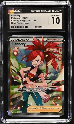 Flannery 191/198 Ultra Rare - Pokémon Chilling Reign CGC 10 Gem Mint