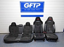 08-14 Subaru Wrx Sti Sedan Oem Black Alcantara Seat Seats Set Front Rear Factory 08-14 Subaru Wrx Sti Sedan Oem Black Alcantara Seat Seats Set Front Rear Factory