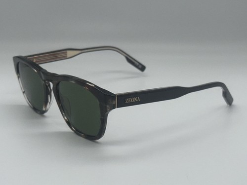 NEW ERMENEGILDO ZEGNA EZ 0221 50N GRAY HAVANA AUTHENTIC SUNGLASSES RX 52-20 - Picture 2 of 5