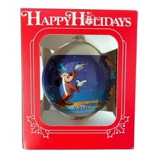 Disney 1990 Sorcerer Mickey "God Rest Ye Merry Gentlemen" Christmas Ornament