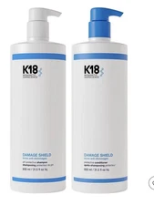 K18 Damage Shield Protective & Shampoo & Conditioner  31.5 fl oz.