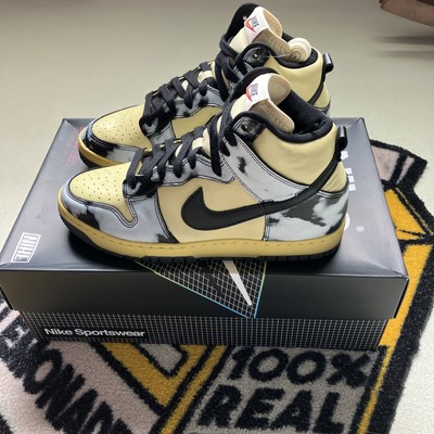 Nike Dunk Hi 1985 SP Lemon Drop Black Acid Wash DD9404-700