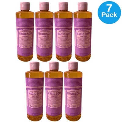 Dr. Bronner's Lavender Pure-Castile Magic Soap 16 oz 7 Pack New