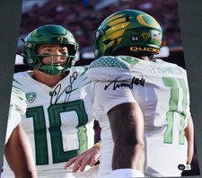 BO NIX & TROY FRANKLIN AUTOGRAPHED OREGON DUCKS 16x20 PHOTO BECKETT