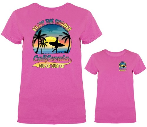 Camiseta para mujer Enjoy The Summer California Surfing - Imagen 11 de 19