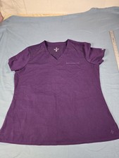 Med Couture Energy 8587 Mia V-Neck Scrub Top Womens XL Wine