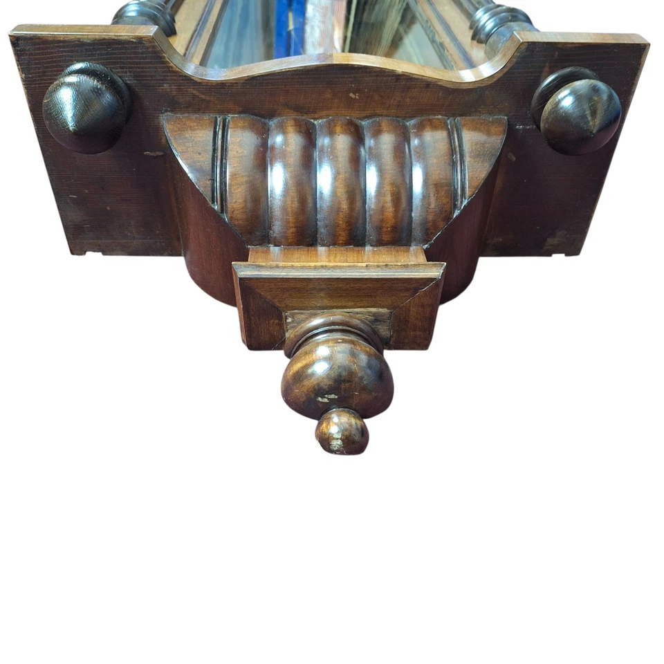 Gustar Becker Vienna Wall Clock Weight Driven Chiming German Antique Vintage - Image 4 of 4