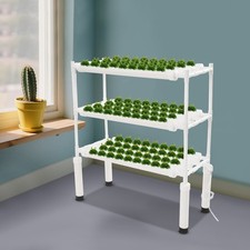 108 Planting Sites Hydroponic Grow Kit System Water Pump & Timer 3 Layer