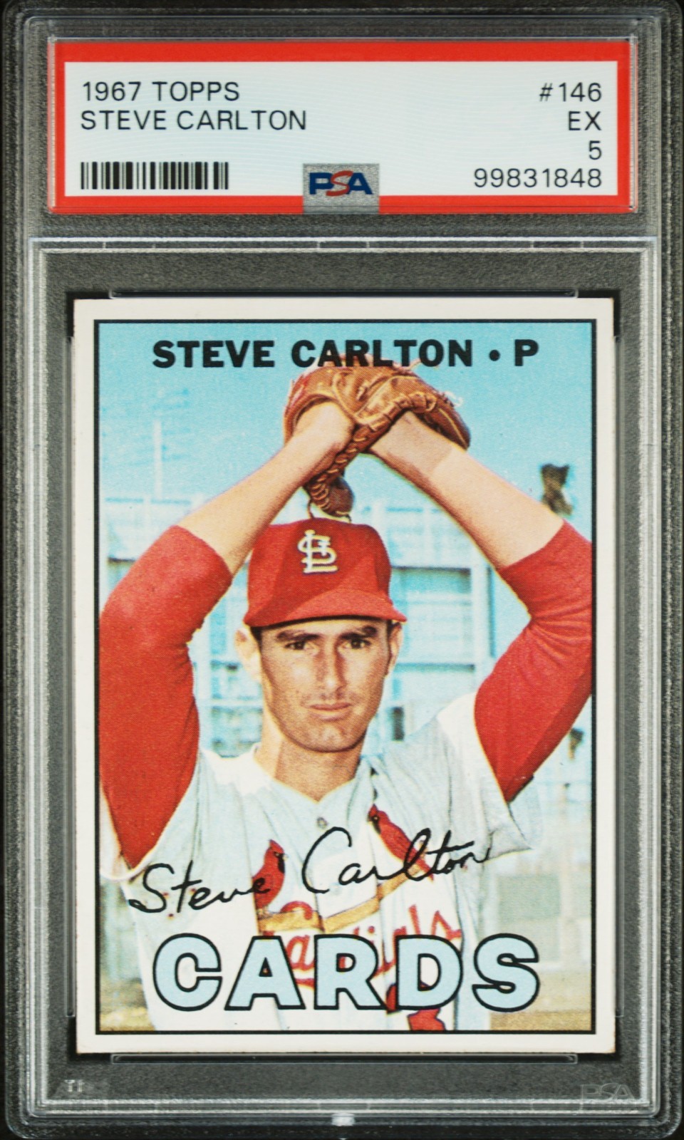 1967 Topps #146 Steve Carlton PSA 5