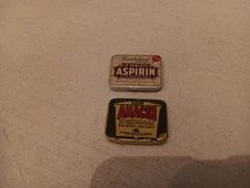 Vintage  Lot 2. 12 Tablet Tins Empty.
