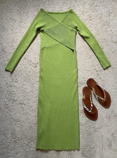 Sommerkleid in Grün   Größe S   Offshoulde...