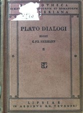 Platonis Dialogi secundum Thrasylli Tetralogias Dispositi; Bibliotheca Scriporum