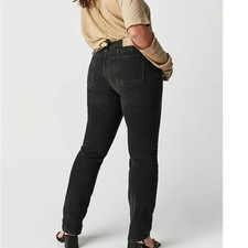 NWOT Free People We The Free Dark Crvy Siren Low-Rise Straight Jeans 25