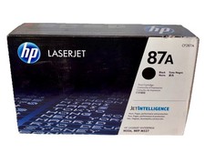 New Genuine HP 87A Black Toner Print Cartridge CF287A Factory Sealed Box