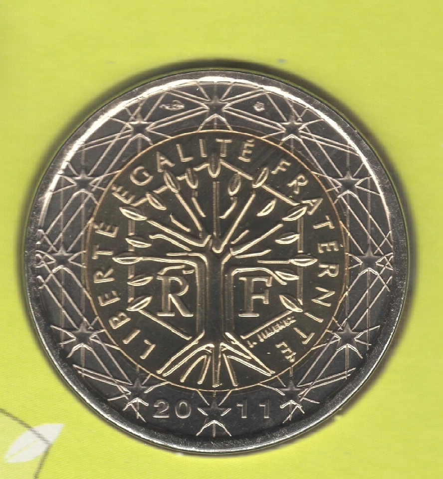 FRANCE 2011 - 2 euro issu du coffret Bu, pièce encore scellée - Photo 1/1