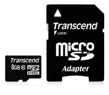 Transcend TS8GUSDHC10 8 GB MicroSD High Capacity (microSDHC) - 1 Card - Class 10