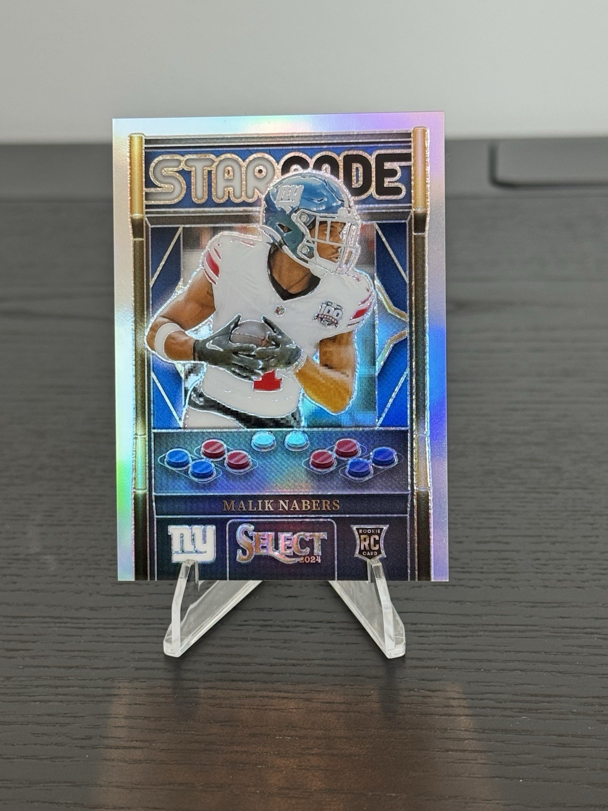 2024 Panini Select Malik Nabers Rookie Silver Prizm Starcade SSP Case Hit