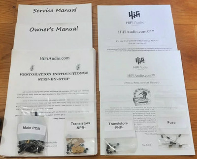 Adcom GFP-1A restoration recap upgrade kit repair capacitor rebuild