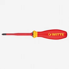 Witte Pro VDE Slim Pozidriv Screwdriver, #1 x 80mm