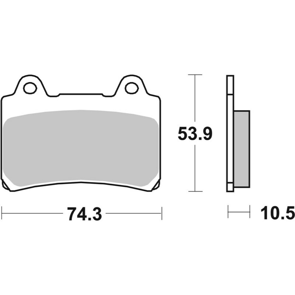 Brake Pads for YAMAHA XVZ 1300 TD VENTURE 1989-1991 Rear Sinter Street Brembo - Image 7