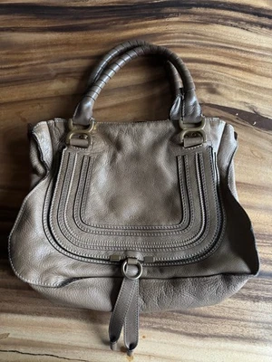 TOP: Original Chloe Marcie Medium Bag Tasche grün military green - Bild 1 von 4