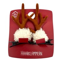 Haarspange Rentier Schmuck Nadeln Geweih Elch Reh Horn Weihnachten Dekoration