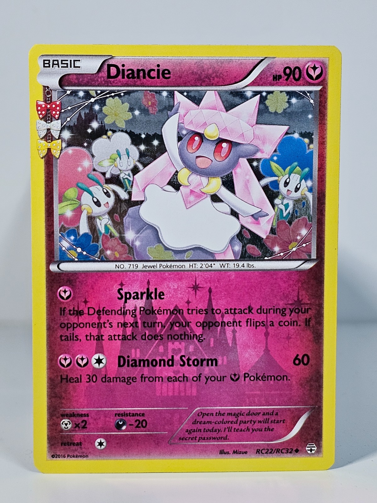 Pokemon Diancie RC22/RC32 Generations: Radiant Collection Holo - NEAR MINT