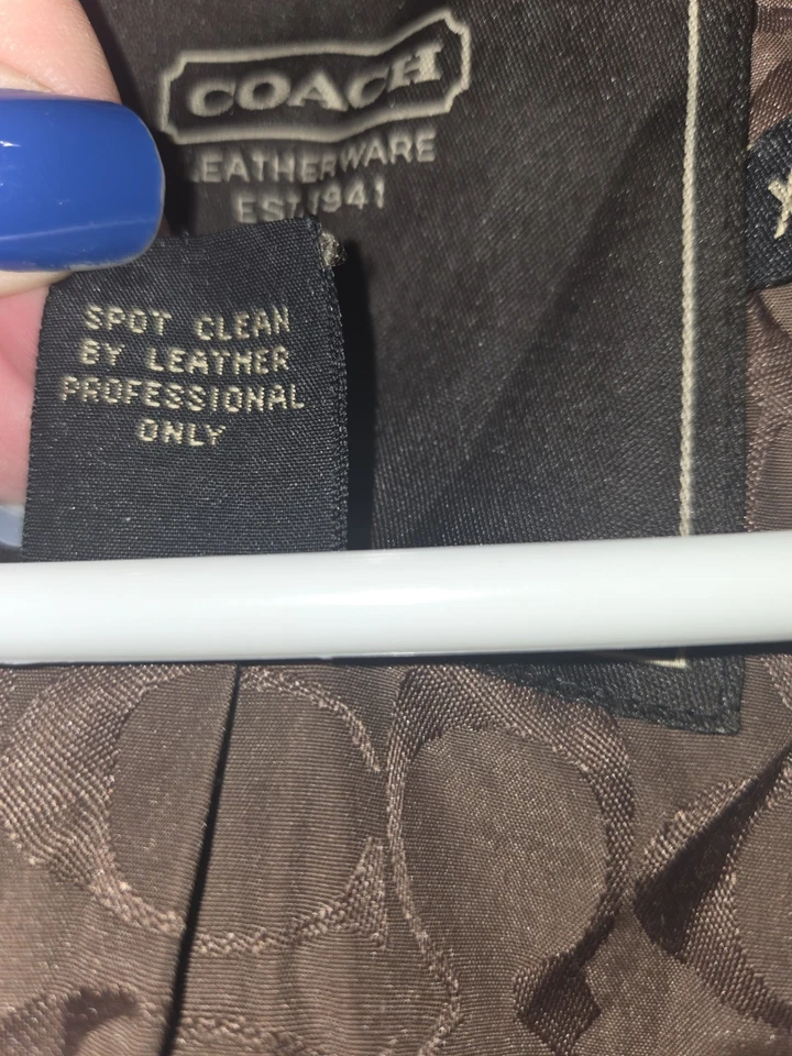 Chaqueta de cuero Coach vintage para mujer talla XS Foto 4 de 4
