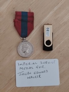 Imperial Service Medal GV1R Silver approx 30g