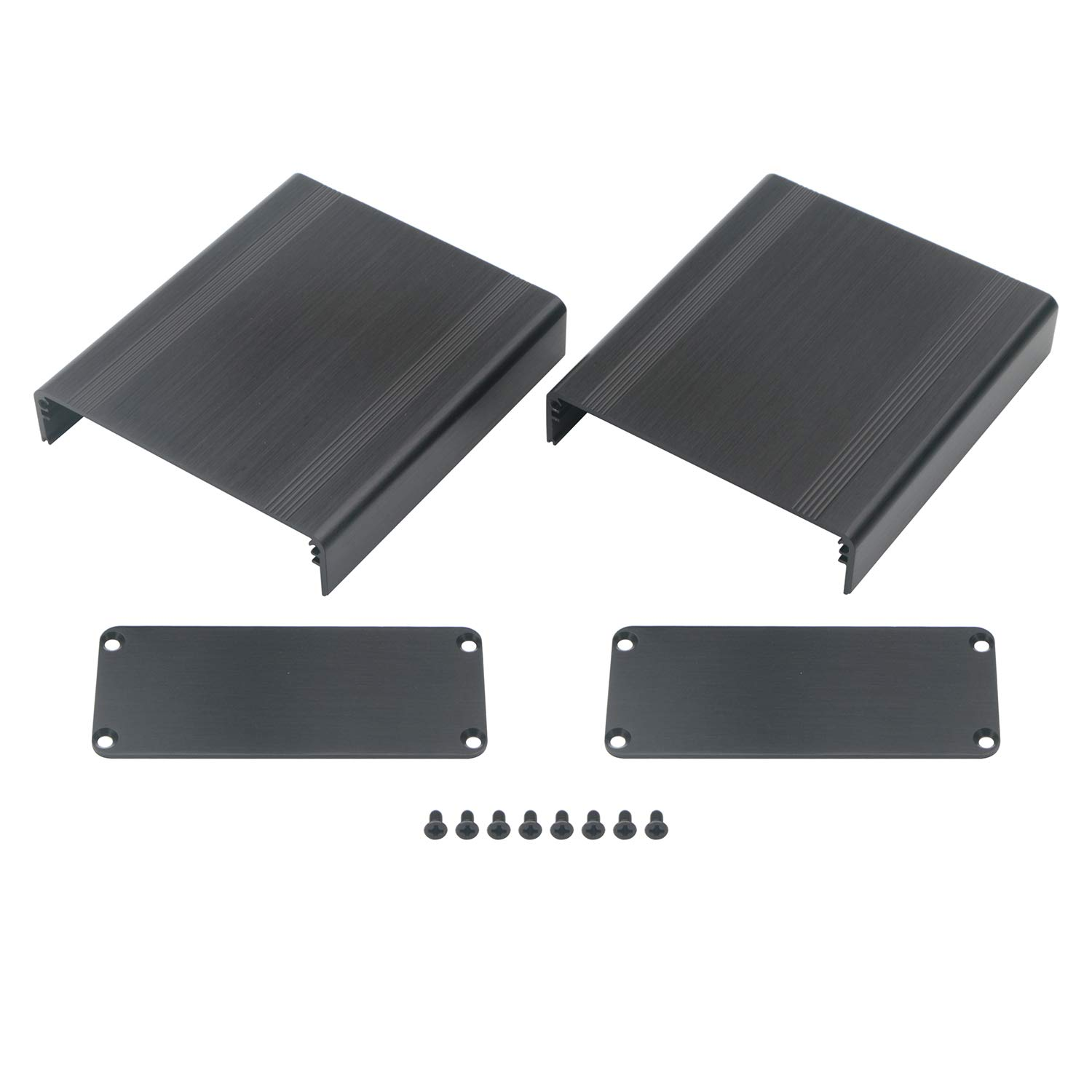 Black Surface Aluminum Enclosure Box PCB Instrument DIY Electronic Project Box A