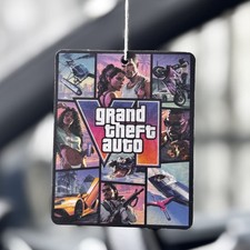 1x GTA Grand Theft Auto 6 and Vice City Car Air Freshener Scent Tropical Miami
