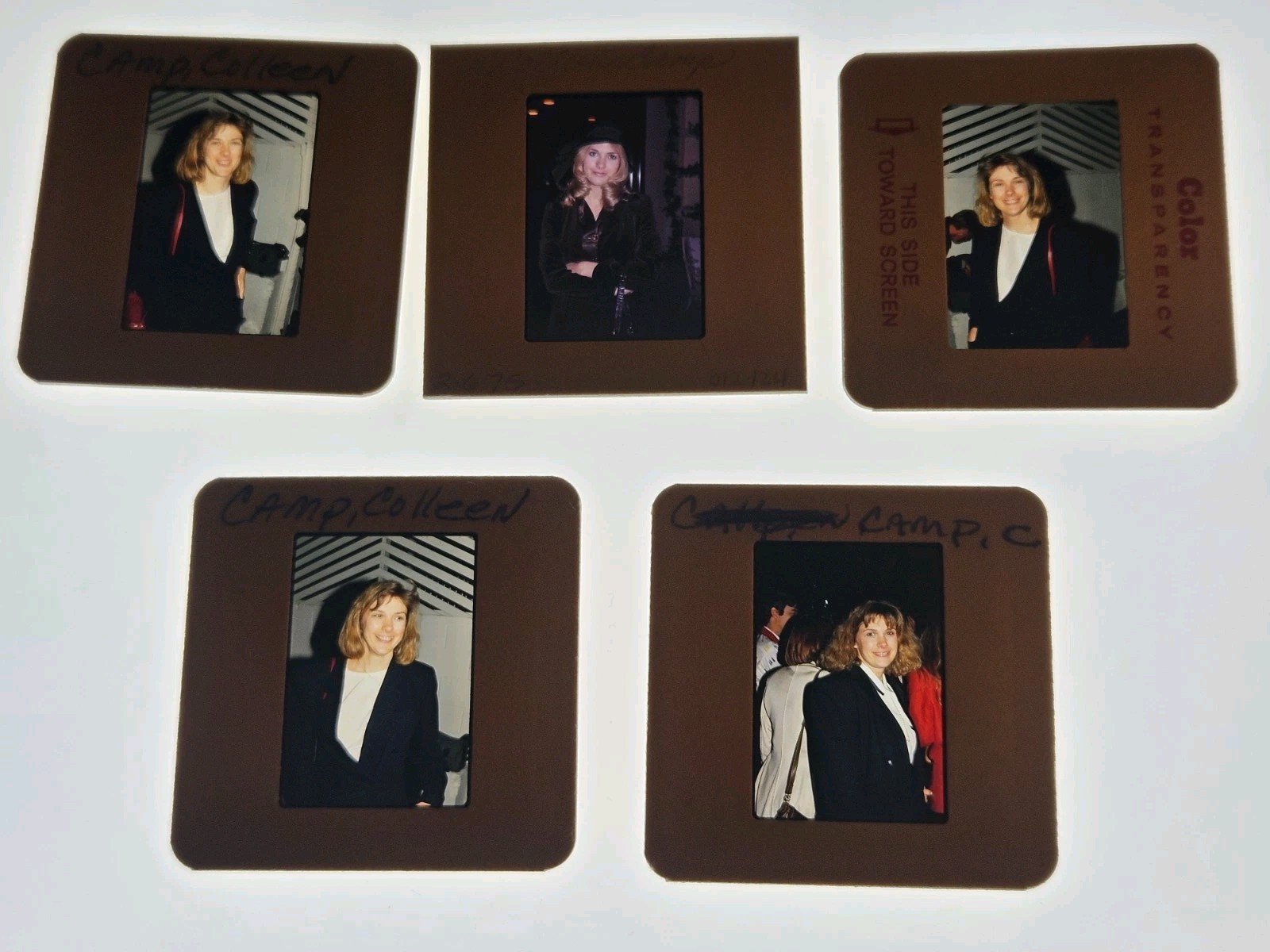 COLLEEN CAMP ACTRESS 5 PHOTO 35MM FILM SLIDES
