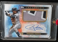 🔥 2024 Topps Inception Everson Pereira Rookie Patch Auto #195/200 Yankees 🔥