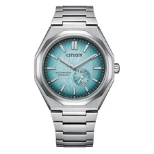 CITIZEN Zenshin 60 NK5020-58L Automatic Light Blue Dial Super Titanium Men Watch