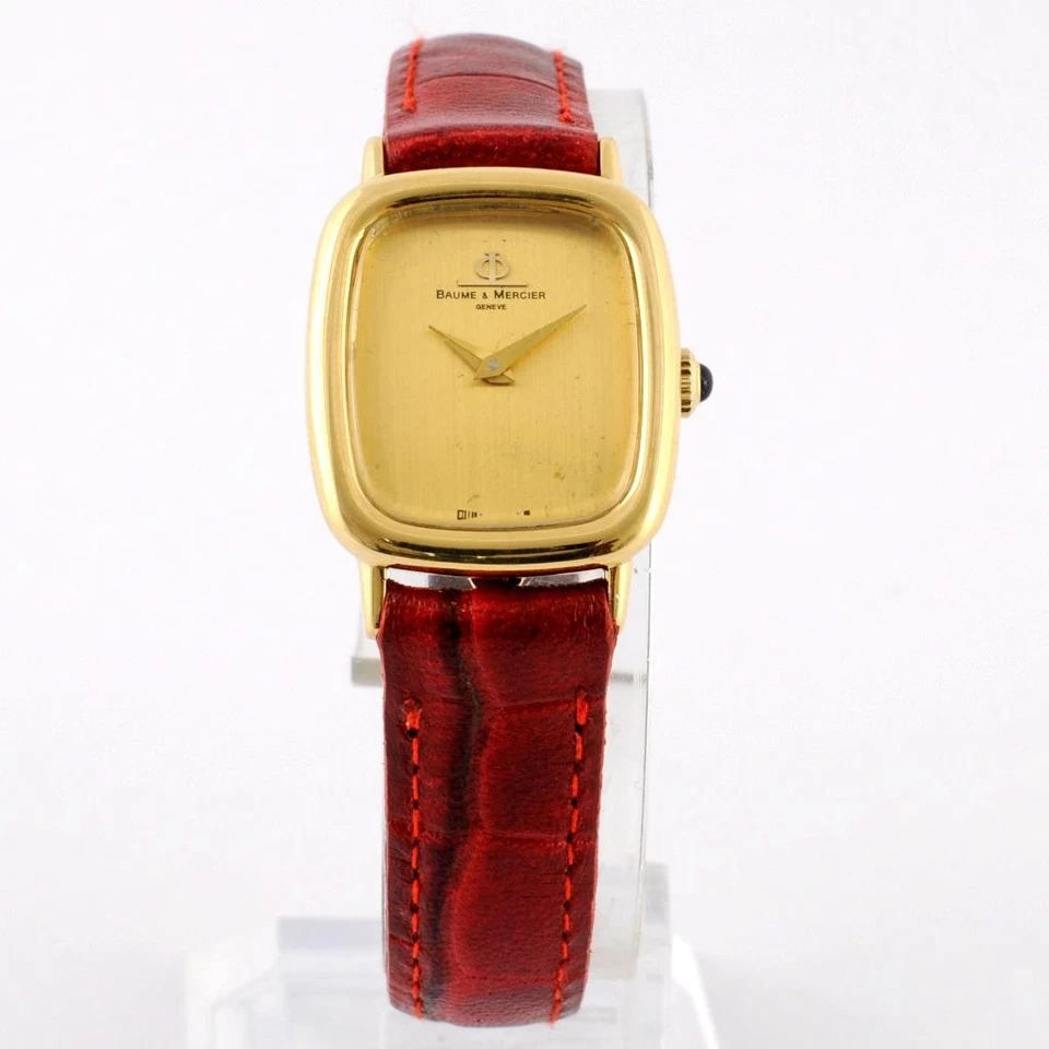 TODO ORIGINAL BAUME MERCIER ORO AMARILLO MACIZO 18K DAMAS REF 38263 CUERDA MANUAL Foto 3 de 4