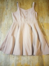 Bauhaus Beige Dress Size Medium Skater Hip Hop Retro