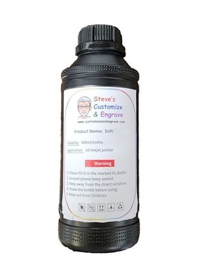 Varnish UV Soft Ink For Epson Refinecolor DTF Printer 500ml Ships From Florida