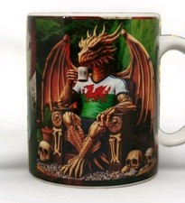 Wales Dragon Coffee Mug Welsh Flag Cymru Celtic Tea Cup Novelty Birthday Gift UK
