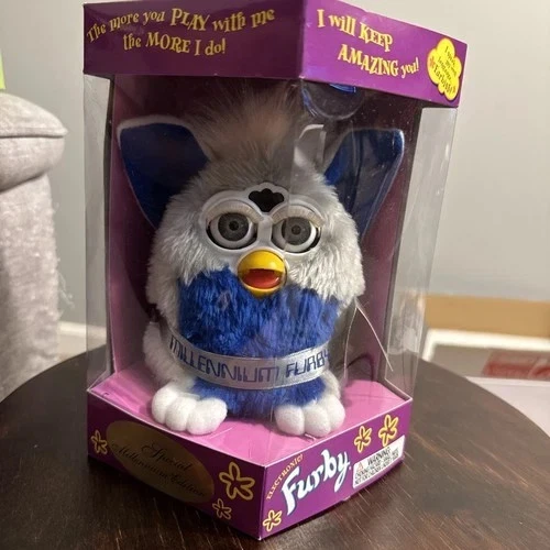 Y2K Milennium Furby Gray & Blue Special Edition