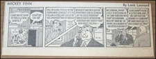 1955 Mickey Finn By Lank Leonard Comic Strip Newspaper Clipping Aug 16 Vintage