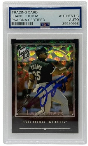 Frank Thomas Autographed 1999 Upper Deck HoloGrFx Card #L14 PSA Authenticated