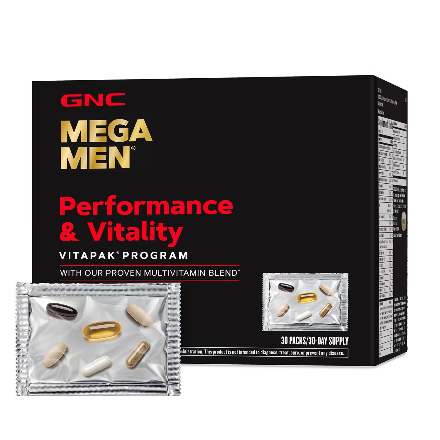 GNC Mega Men Performance and Vitality Vitapak Program - 30 Pack