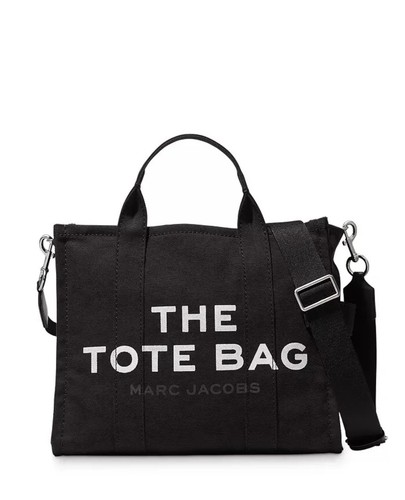 BRANDNEU - Marc Jacobs Medium The Tote Bag Black Canvas