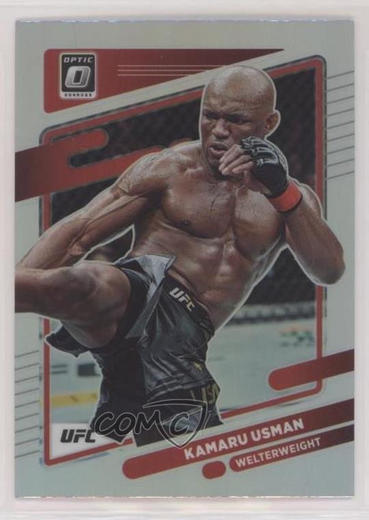 2022 Panini Donruss Optic UFC Holo Prizm Kamaru Usman #42 q2s