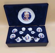 Barbie China Tea Set Miniature Nostalgic Chilton Toys Display Case 1996