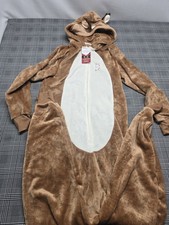 Unisex NORTH POLE Trading Co Reindeer Hooded Pajamas Size XS BNWT Was 60