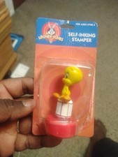 Vintage 1999 Ha Ha Ha Warner Bros. Looney Tunes Tweety Bird Self-Inking Stamper