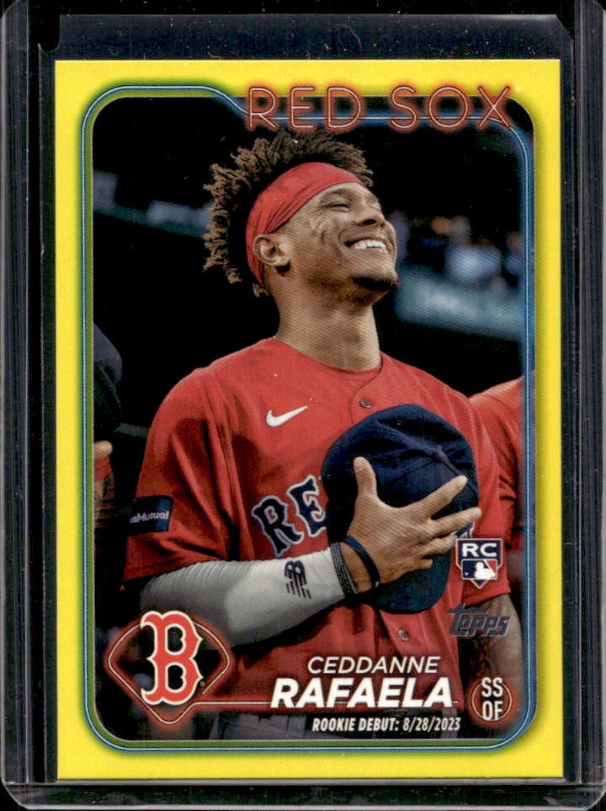 2024 Topps Update Ceddanne Rafaela RC Yellow Rookie #US110 Red Sox