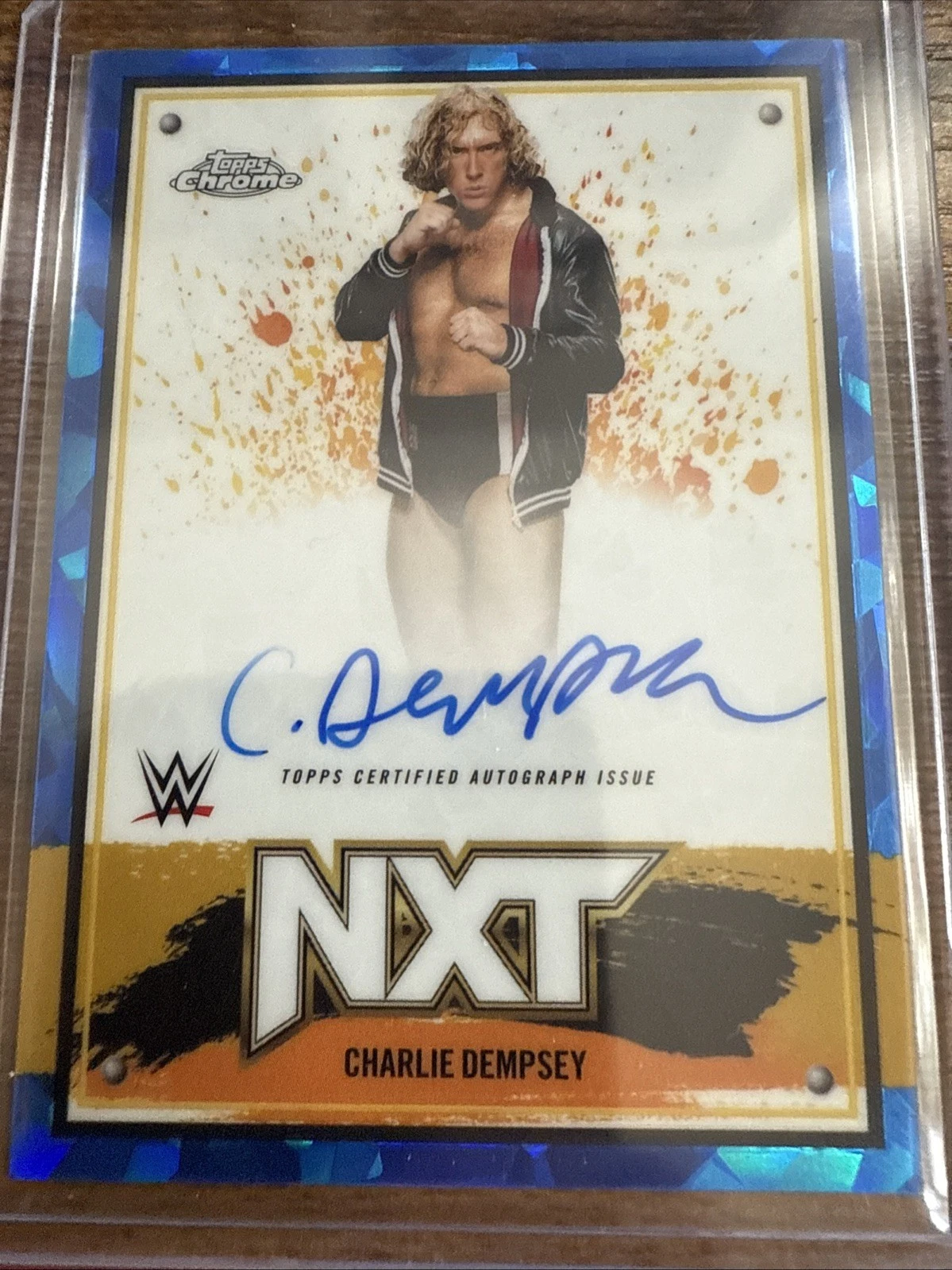 2025 Topps Chrome WWE Sapphire Edition - Charlie Dempsey #200 NXT Autograph